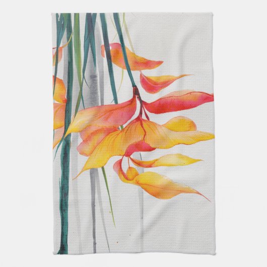 bloemenkeukenhanddoeken theedoek (Verticaal)