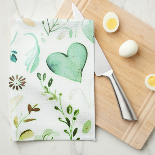  bloemenkeukenhanddoeken theedoek (Quarter Fold)