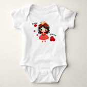 Bloemenkind baby body romper (Voorkant)
