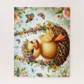 Bloemenkind Eenden Nest Schommel Legpuzzel (Verticaal)