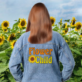 Bloemenkind Schattige Hippie Zonnebloem Denim Jacket