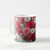 Bloemenklassieke mok (Voorkant links)