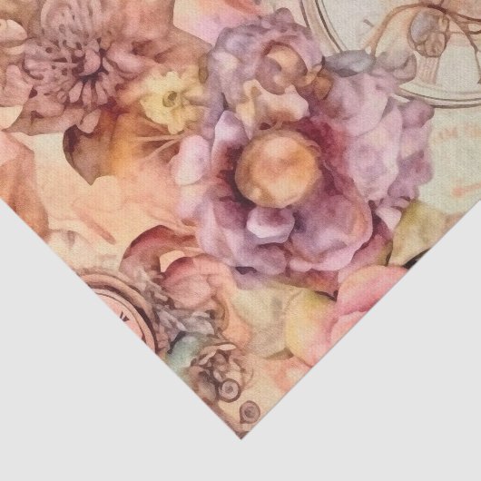  Bloemenklok Steampunk Tissuepapier (Detail)