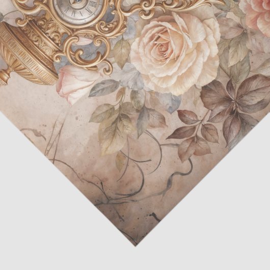  Bloemenklok Tijdloze Elegantie Tissuepapier (Detail)