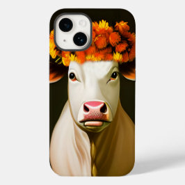 Bloemenkoe Case-Mate iPhone 14 Hoesje