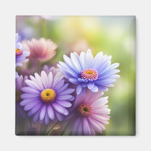 Bloemenkoelkastmagneet met prachtige madeliefjes magneet