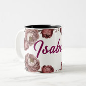  bloemenkoffie met twee tonen mok (Voorkant links)