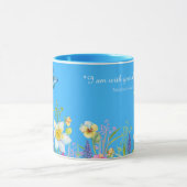 Bloemenkoffie mok met bijbel (Midden)