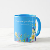 Bloemenkoffie mok met bijbel (Voorkant rechts)