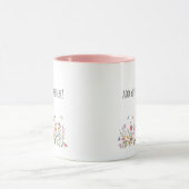 Bloemenkoffiekop, mok met aangepaste tekst voor mo (Midden)