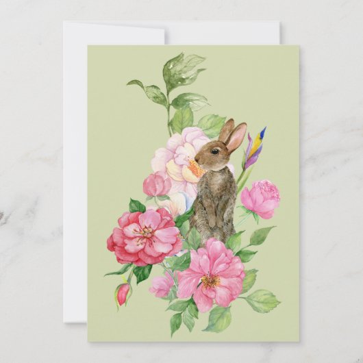 Bloemenkonijn Save The Date (Achterkant)