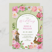 Bloemenkonijn Save The Date (Voorkant / Achterkant)