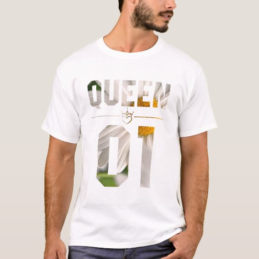 Bloemenkoning en koningin 01 t-shirt (Voorkant)