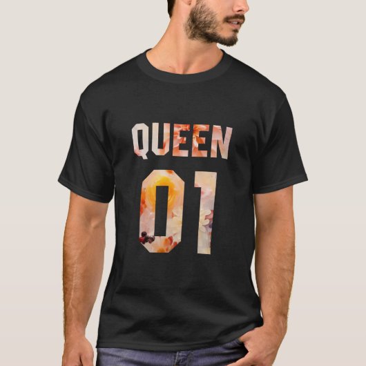 Bloemenkoning en koningin 01 t-shirt (Voorkant)