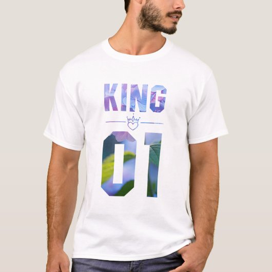 Bloemenkoning en koningin 01 t-shirt (Voorkant)