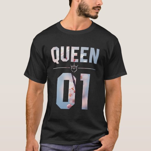 Bloemenkoning en koningin 01 t-shirt (Voorkant)