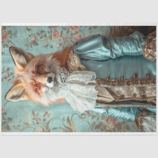  Bloemenkoning Louis Fox Decoupage Tissuepapier (Voorkant)