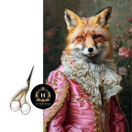 Bloemenkoning Louis Fox Decoupage Tissuepapier