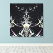 bloemenkoningin canvas afdruk (Insitu (Houten vloer))