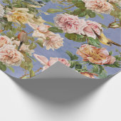  bloemenkool Blauwe ontkoppeling Cadeaupapier (Hoek)