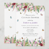 Bloemenkoppels douche kaart (Voorkant / Achterkant)