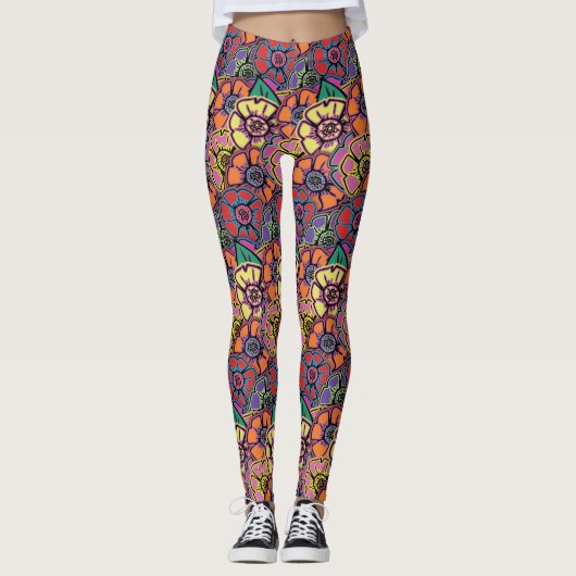 Bloemenkracht #20 leggings (Voorkant)