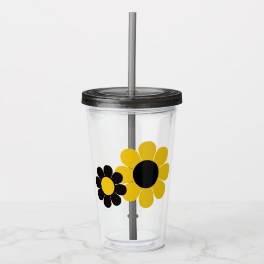 Bloemenkracht Acryl Drinkbeker (Voorkant)