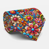 Bloemenkracht Hippy Halsband Stropdas (Opgerold)