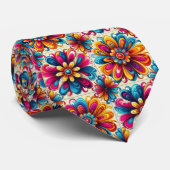 Bloemenkracht Hippy Halseinde Stropdas (Opgerold)
