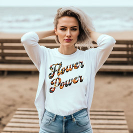Bloemenkracht Retro T-shirt