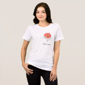 Bloemenkracht Tri-Blend Shirt (Voorkant volledig)
