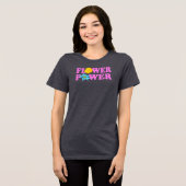 Bloemenkracht Tri-Blend Shirt (Voorkant volledig)