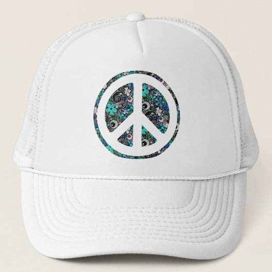 Bloemenkracht Vrede II Trucker Pet (Voorkant)