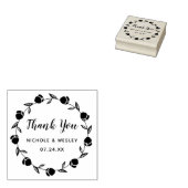  bloemenkrans | 2 inch Stamp Rubberstempel (Gestempeld)