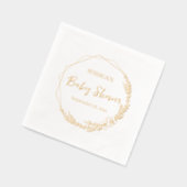 Bloemenkrans Baby Shower Folie Servetten (Links)