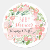 BLOEMENKRANS | BABY SHOWER STICKERS (Voorkant)