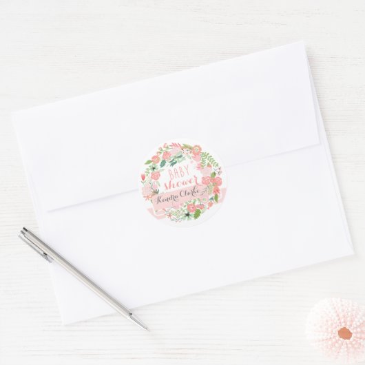  BLOEMENKRANS | BABY SHOWER STICKERS (Envelop)