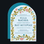 Bloemenkrans Bat Mitzvah Hand-getrokken Custom Arc Kaart<br><div class="desc">Perfecte kaart om een bar mitswa, bat mitswa of andere Joodse viering aan te kondigen! Met de hand gemaakte kunst voor jou! VOLLEDIG ! Klik hierboven op "Personaliseren" om de tekst te bewerken. Klik op "Bewerken met ontwerpgereedschap" om de lettertypen, kleuren en plaatsingen aan te passen. Ook kunt u de...</div>