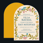 Bloemenkrans Bat Mitzvah Hand-getrokken Custom Arc Kaart<br><div class="desc">Perfecte kaart om een bar mitswa, bat mitswa of andere Joodse viering aan te kondigen! Met de hand gemaakte kunst voor jou! VOLLEDIG ! Klik hierboven op "Personaliseren" om de tekst te bewerken. Klik op "Bewerken met ontwerpgereedschap" om de lettertypen, kleuren en plaatsingen aan te passen. Ook kunt u de...</div>