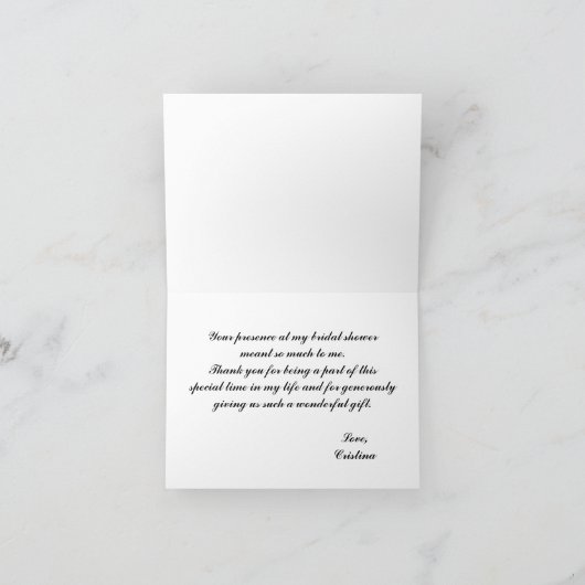 Bloemenkrans bedankkaart (Binnen)