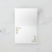 Bloemenkrans Bruidsmeisje brief G Dank u kaart (Binnen)