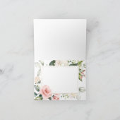 Bloemenkrans Bruidsmeisje letter D Dank u kaart (Binnen)