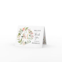 Bloemenkrans Bruidsmeisje monogram letter M