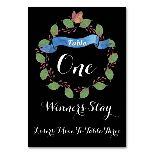  Bloemenkrans Bunco Tafel Kaart #1 (Achterkant)