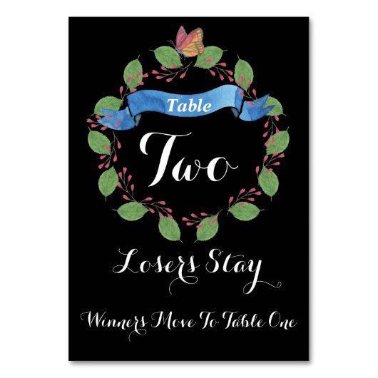  Bloemenkrans Bunco Tafel Kaart #2 (Achterkant)