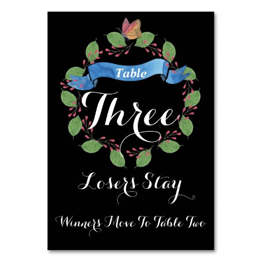 Bloemenkrans Bunco Tafel Kaart #3 (Voorkant)