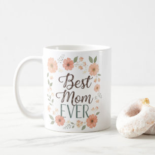 Bloemenkrans Citaat Mok   Keramische Koffiemok