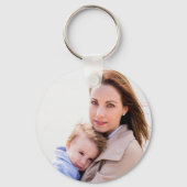  Bloemenkrans Dochter Loved Quote Foto Sleutelhanger (Achterkant)