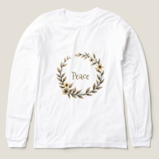 Bloemenkrans Eenvoudig Tri-Blend Shirt