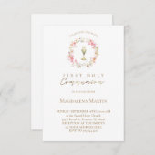 bloemenkrans | Eerste Heilige Communie Kaart (Voorkant / Achterkant)